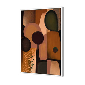 A Touch of Bronze II | Classic Canvas | Floating Frame | White