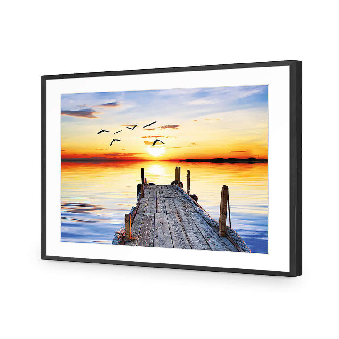 Abandoned Jetty - Wall Art Designs - 732_AR_H WAD_AP - 030 - MAT_45x30_S - 2538 - BLK