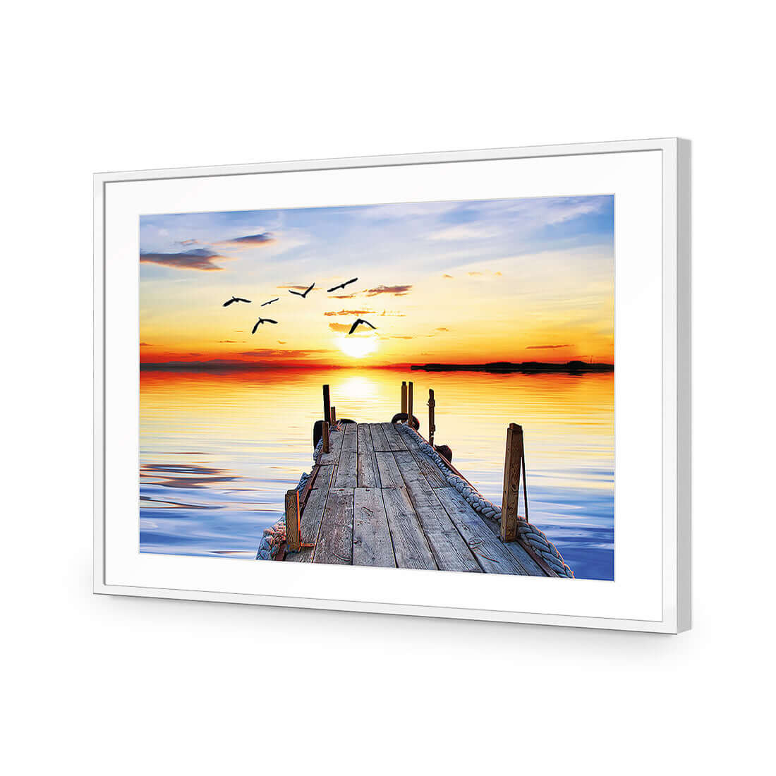 Abandoned Jetty - Wall Art Designs - 732_AR_H WAD_AP - 030 - MAT_45x30_S - 2538 - WHT