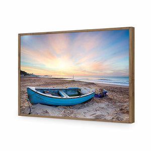 Abandoned Row Boat | Standard Acrylic | Flat Frame No Border | Natural