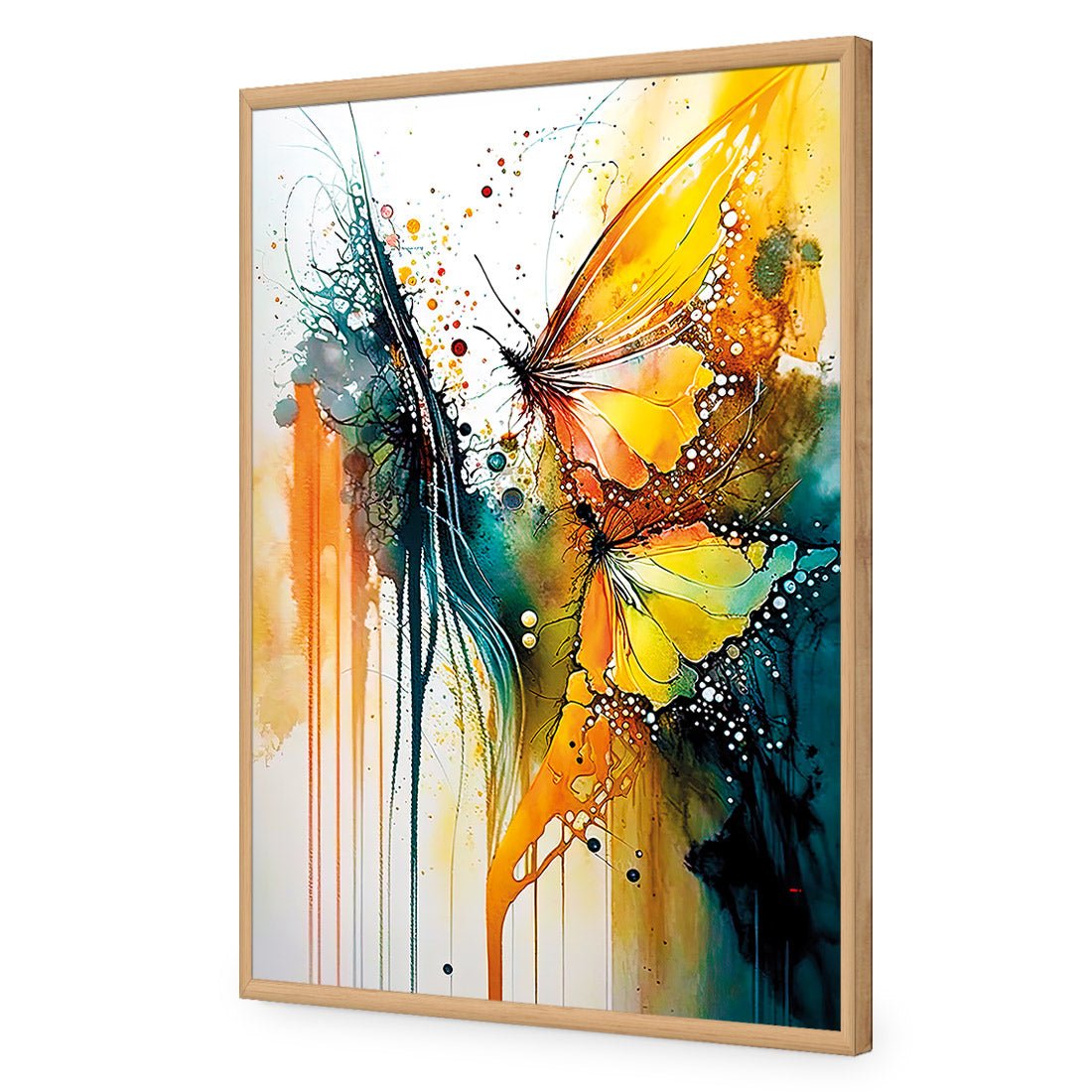 Abstract Butterflies - Wall Art Designs - WB_100600_AR_V CAF_AP - 030 - EDG_45x30_S - 2538 - OAK