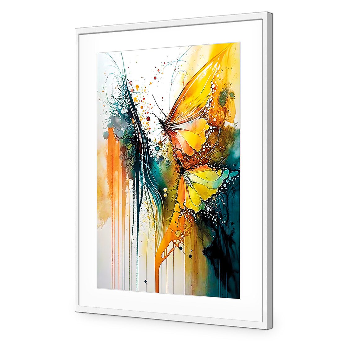 Abstract Butterflies - Wall Art Designs - WB_100600_AR_V CAF_AP - 030 - MAT_45x30_S - 2538 - WHT