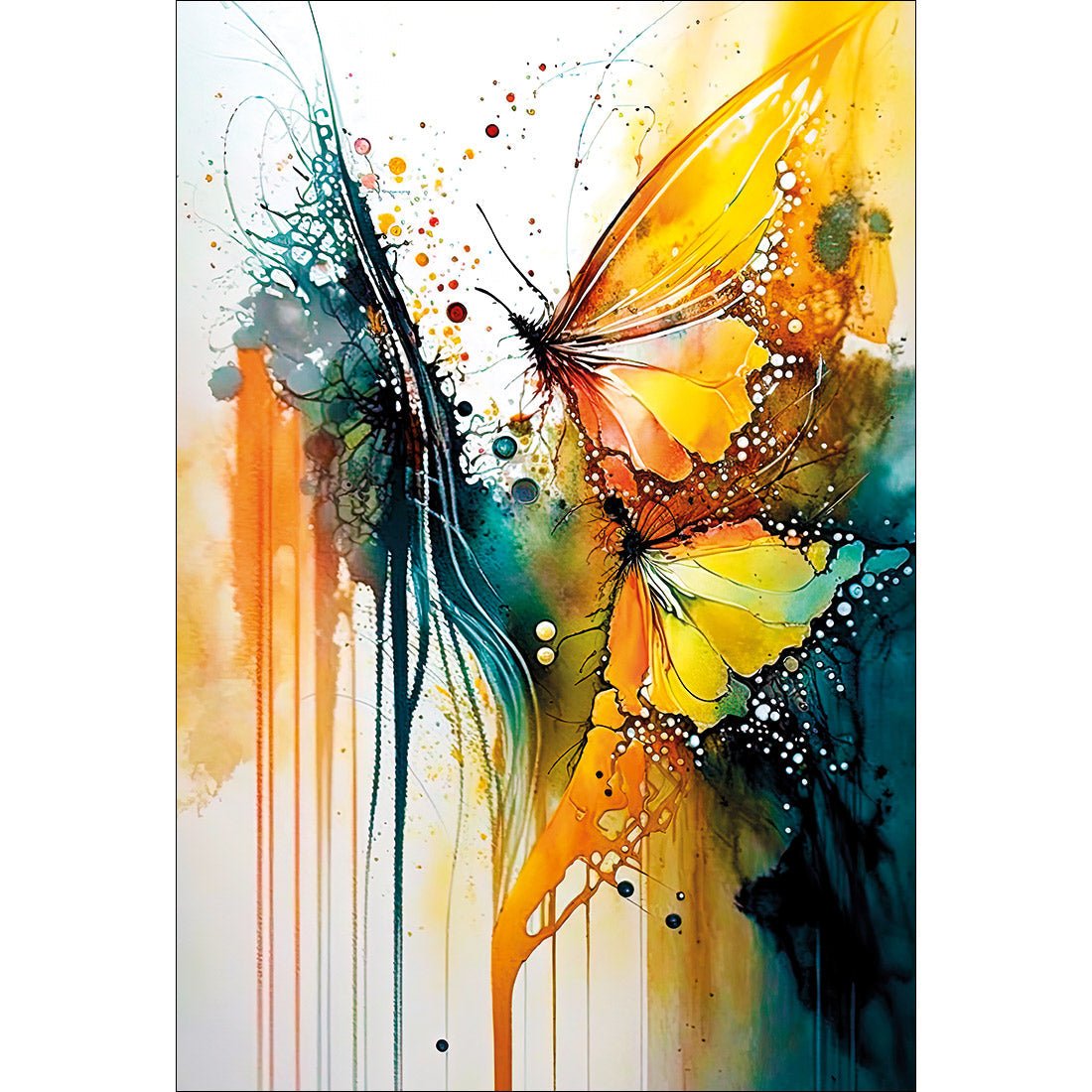 Abstract Butterflies - Wall Art Designs - WB_100600_AR_V CAF_CP - MPY - 260 - M - S - S_45x30_NONE