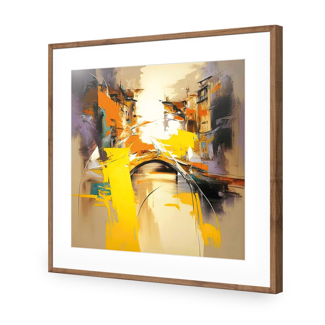 Abstract Canal II - Wall Art Designs - WB_100314_AS_Q CAF_AP - 030 - MAT_37x37_S - 2538 - NAT