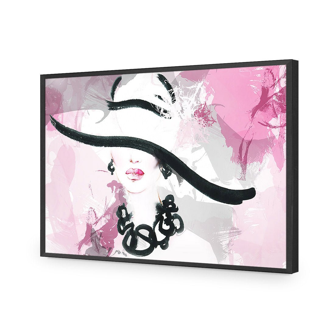 Abstract Elegance Acrylic Glass Art - Wall Art Designs - 1969_AR_H WAD_AP - 030 - EDG_45x30_S - 2538 - BLK