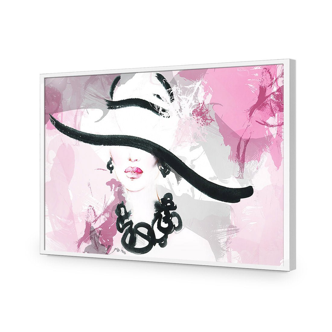 Abstract Elegance Acrylic Glass Art - Wall Art Designs - 1969_AR_H WAD_AP - 030 - EDG_45x30_S - 2538 - WHT