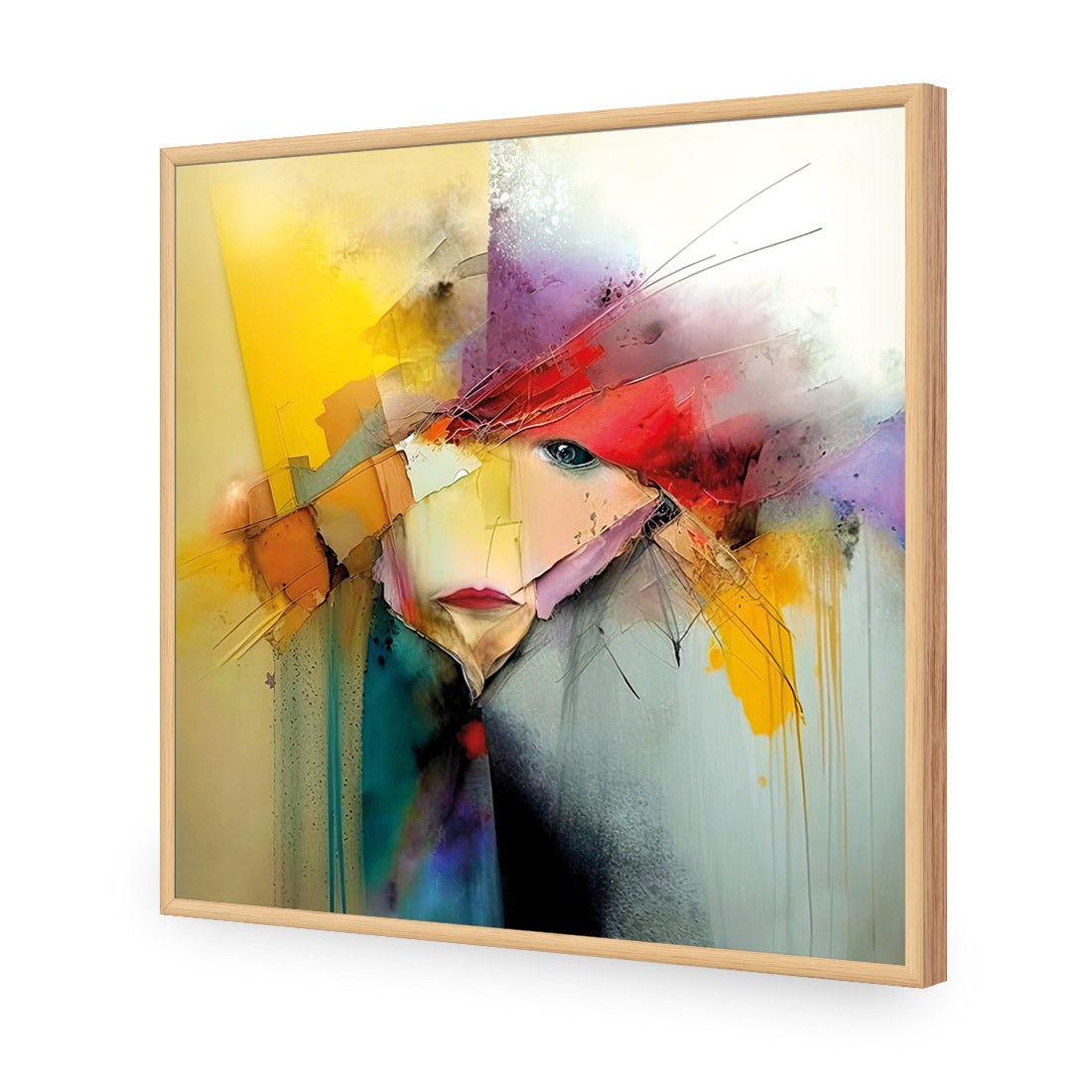 Abstract Emoji I - Wall Art Designs - WB_100905_AS_Q CAF_AP - 030 - EDG_37x37_S - 2538 - OAK