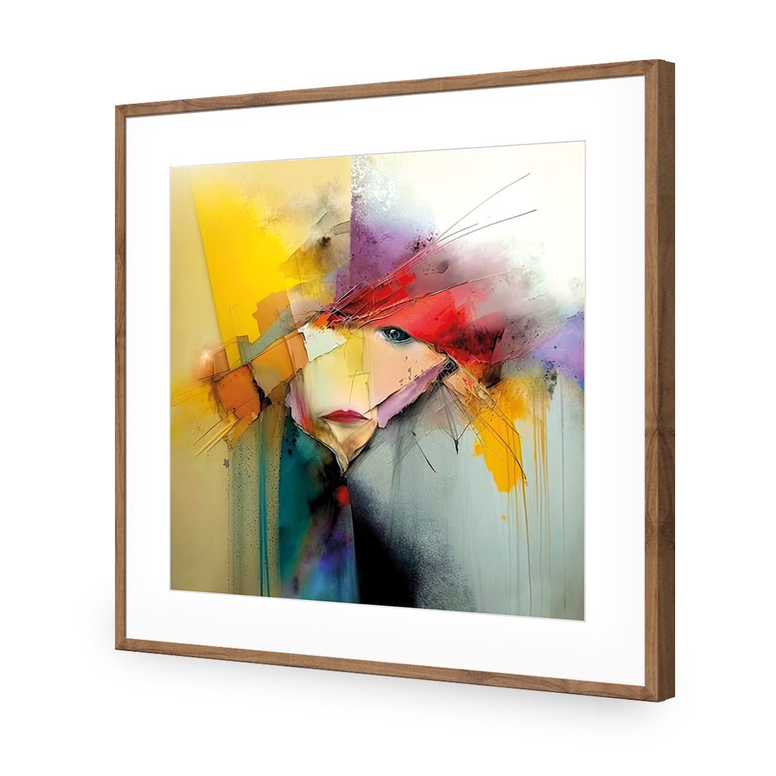 Abstract Emoji I - Wall Art Designs - WB_100905_AS_Q CAF_AP - 030 - MAT_37x37_S - 2538 - NAT