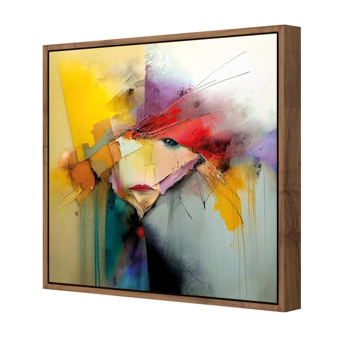 Abstract Emoji I - Wall Art Designs - WB_100905_AS_Q CAF_CP - MPY - 260 - M - S - S_37x37_S - 1550 - NAT