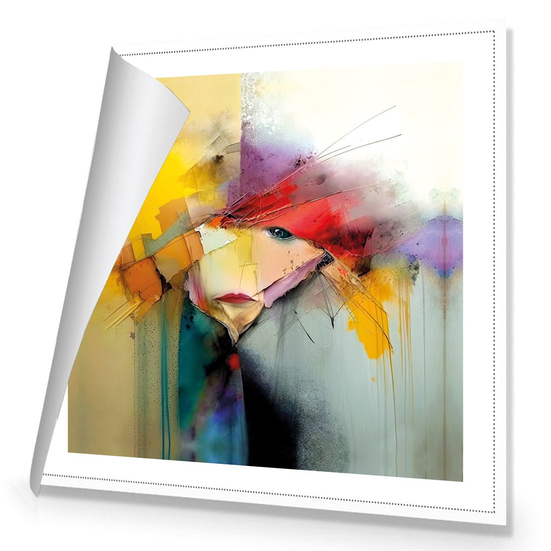 Abstract Emoji I - Wall Art Designs - WB_100905_AS_Q CAF_CP - MPY - 260 - M - R_37x37_NONE