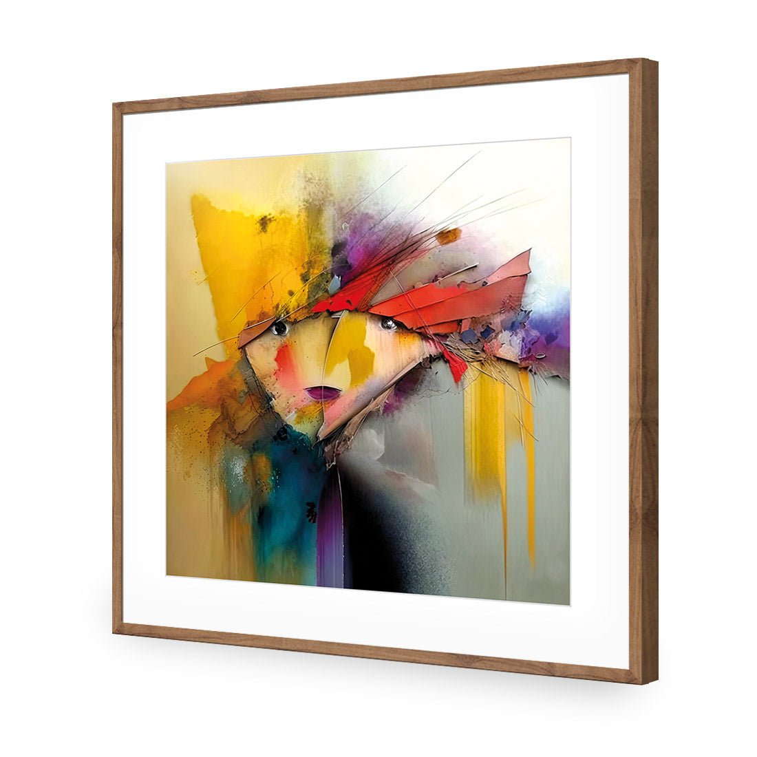 Abstract Emoji II - Wall Art Designs - WB_100913_AS_Q CAF_AP - 030 - MAT_37x37_S - 2538 - NAT