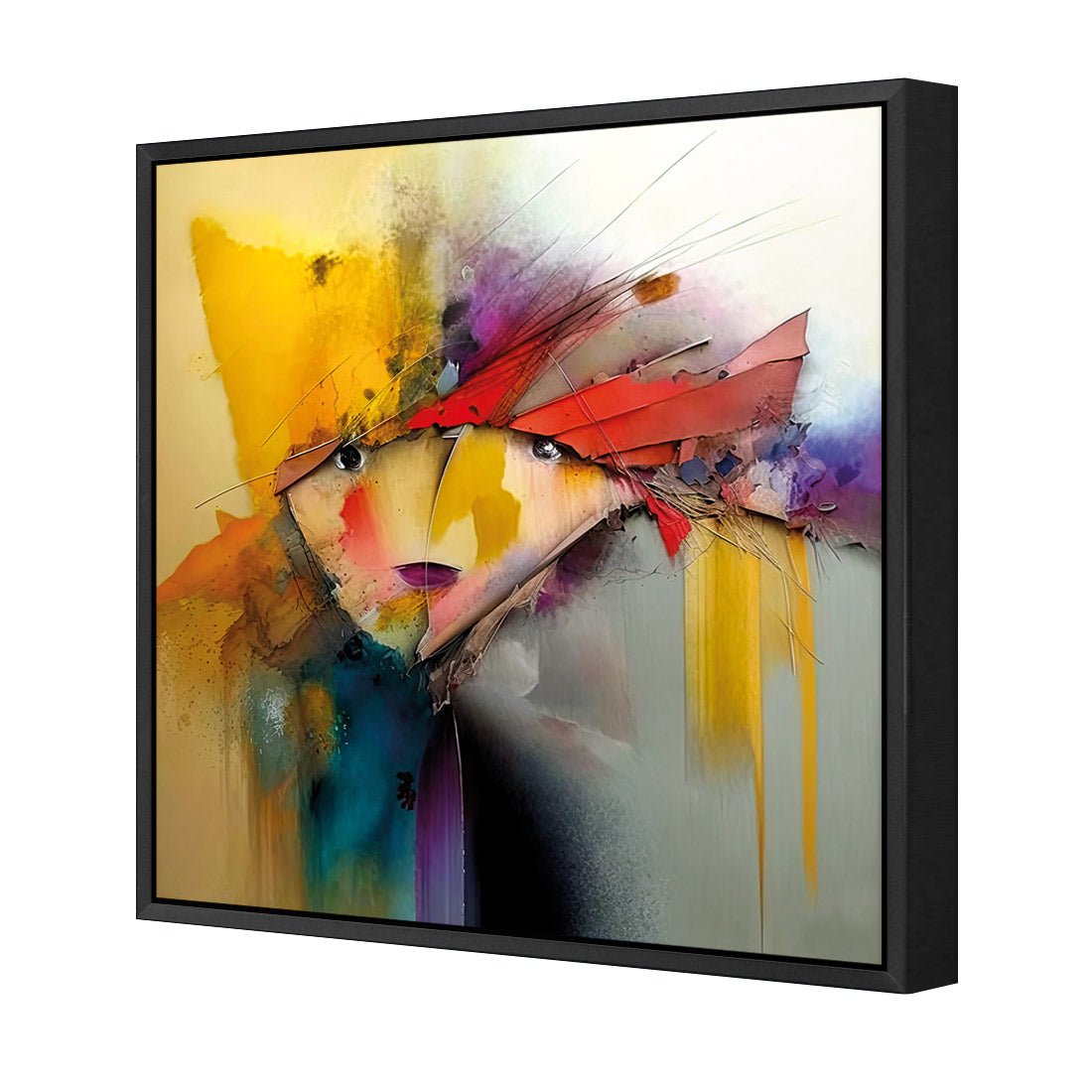 Abstract Emoji II - Wall Art Designs - WB_100913_AS_Q CAF_CP - MPY - 260 - M - S - S_37x37_S - 1550 - BLK