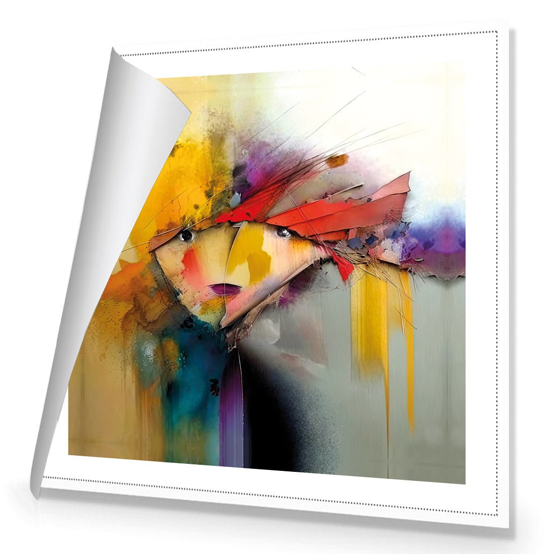 Abstract Emoji II - Wall Art Designs - WB_100913_AS_Q CAF_CP - MPY - 260 - M - R_37x37_NONE