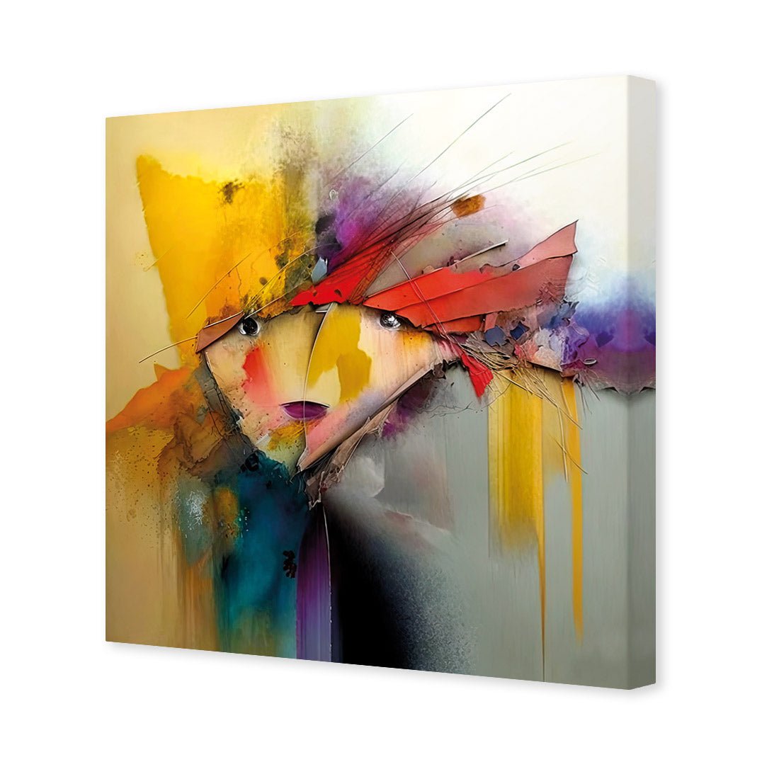 Abstract Emoji II - Wall Art Designs - WB_100913_AS_Q CAF_CP - MPY - 260 - M - S - S_37x37_NONE