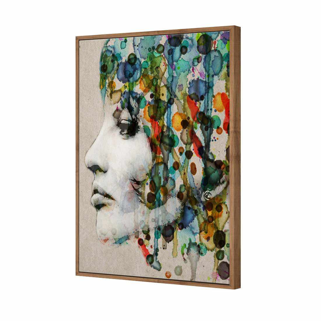 Abstract Hair | Standard Canvas | Floating Frame | Natural