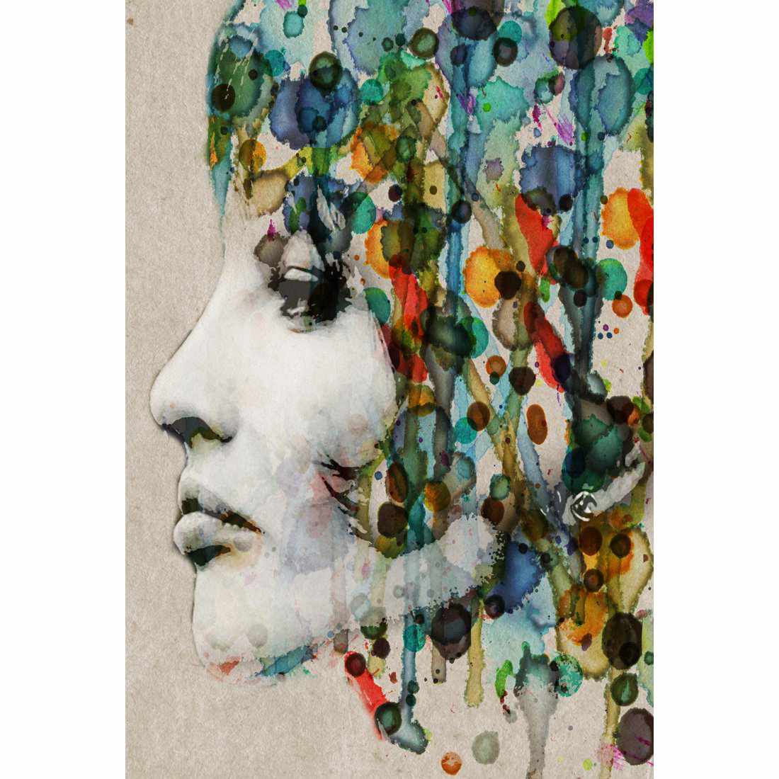 Abstract Hair Canvas Art - Wall Art Designs - 1475_AR_V WAD_CP - MPY - 260 - M - S - S_45x30_NONE