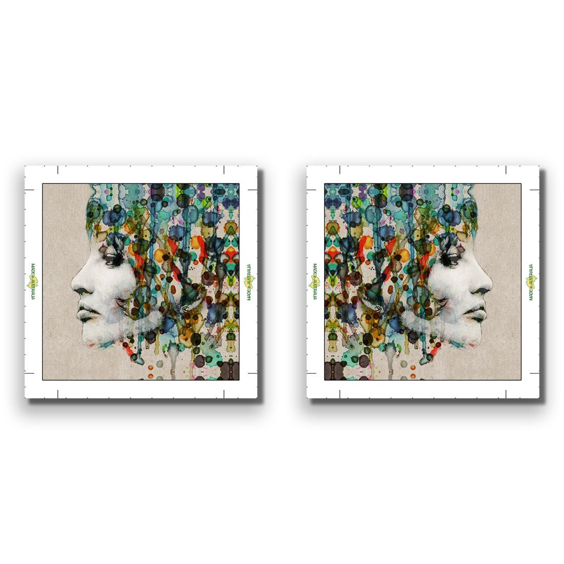 Abstract Hair Perfect Pair - Wall Art Designs - SET2_5006_AS_Q WAD_CP - MPY - 260 - M - R_37x37_NONE