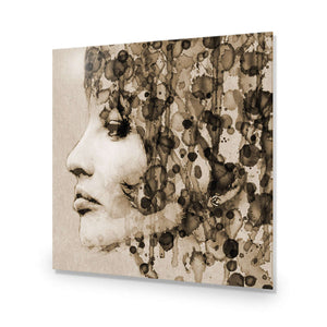 Abstract Hair, Sepia (square) | Classic Acrylic | No Frame No Border