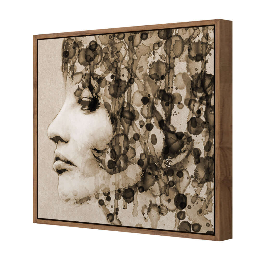 Abstract Hair, Sepia (square) - Wall Art Designs - 1475_CS_Q WAD_CP - MPY - 260 - M - S - S_37x37_S - 1550 - NAT