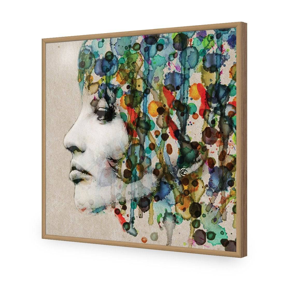 Abstract Hair, Square Acrylic Glass Art - Wall Art Designs - 1475_AS_Q WAD_AP - 030 - EDG_37x37_S - 2538 - OAK