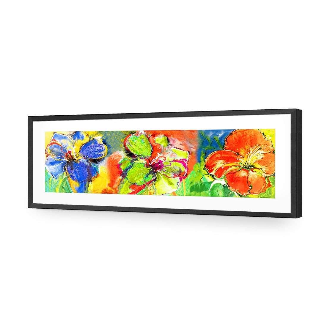 Abstract Hyacinth Montage - Wall Art Designs - 631_AL_H WAD_AP - 030 - MAT_90x30_S - 2538 - BLK