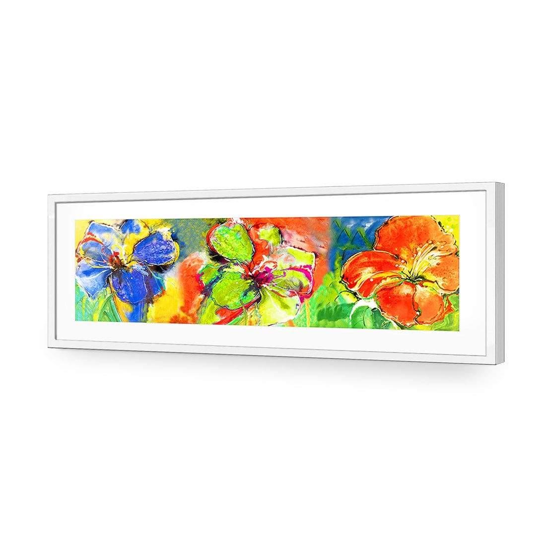 Abstract Hyacinth Montage - Wall Art Designs - 631_AL_H WAD_AP - 030 - MAT_90x30_S - 2538 - WHT