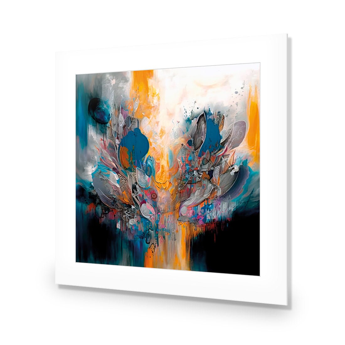 Abstract Lotus - Wall Art Designs - WB_100662_AS_Q CAF_AP - 030 - MAT_37x37_NONE