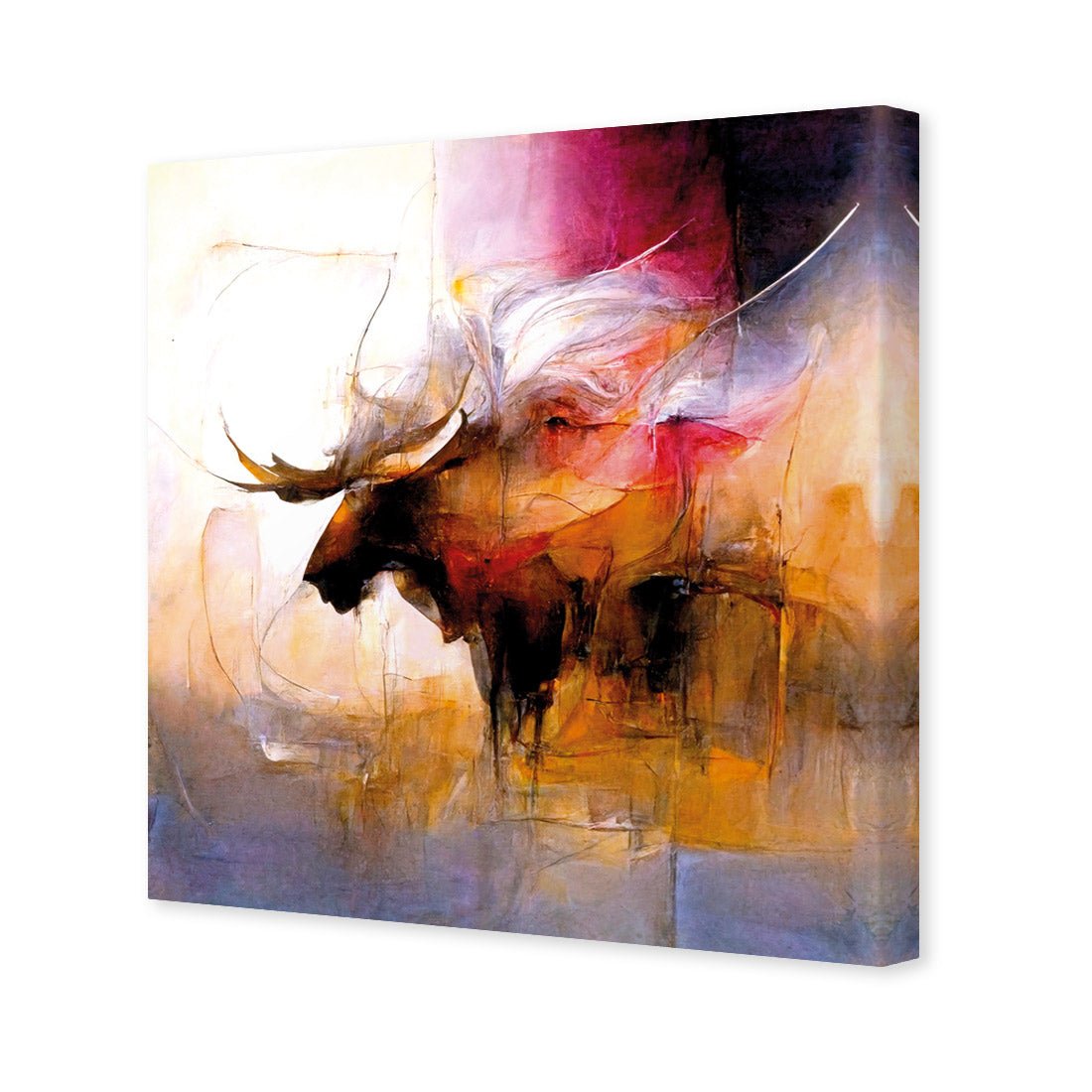 Abstract Moose II - Wall Art Designs - WB_100715_AS_Q CAF_CP - MPY - 260 - M - S - S_37x37_NONE