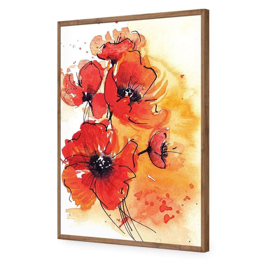 Abstract Poppies - Wall Art Designs - 1224_AR_V WAD_AP - 030 - EDG_45x30_S - 2538 - NAT