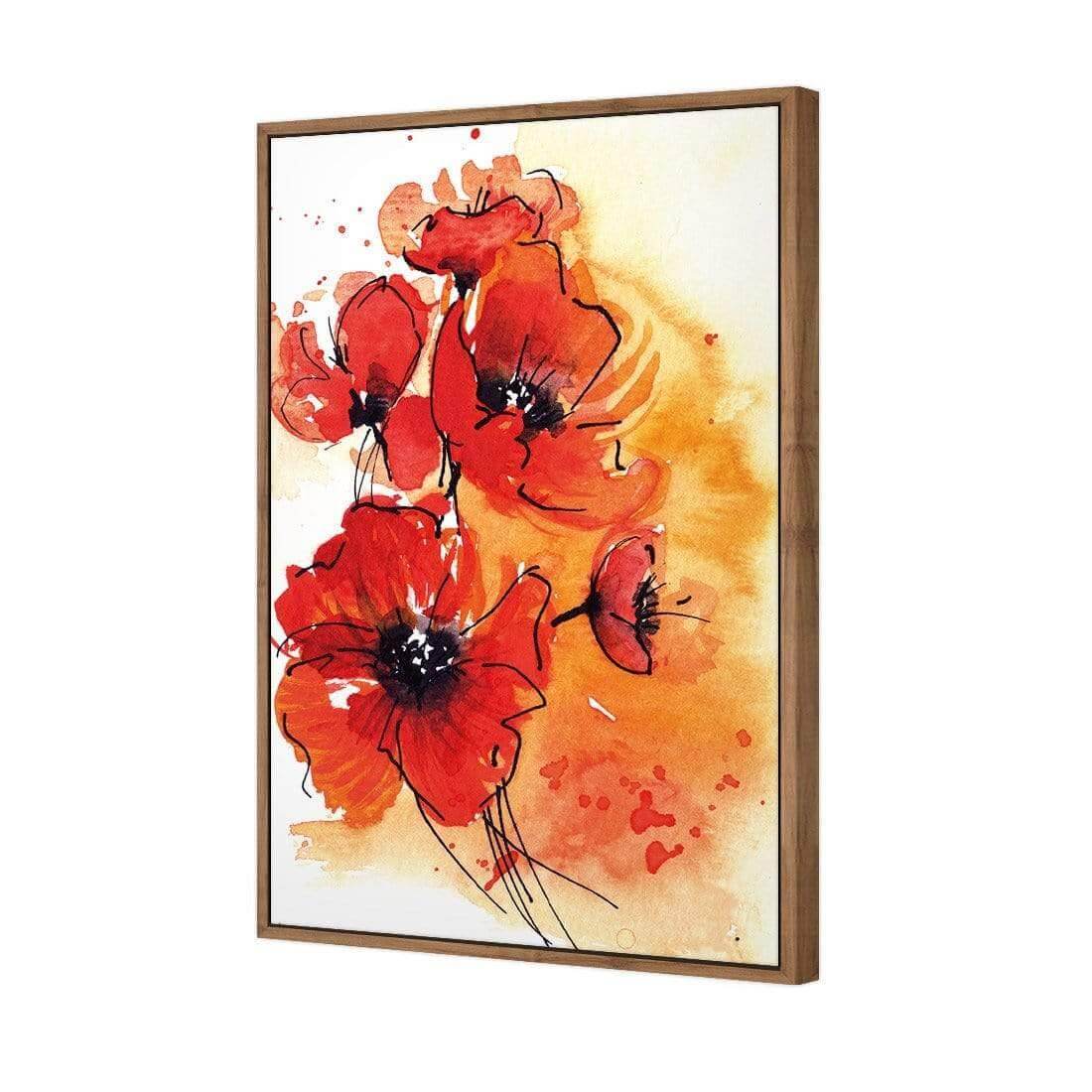 Abstract Poppies - Wall Art Designs - 1224_AR_V WAD_CP - MPY - 260 - M - S - S_45x30_S - 1550 - NAT