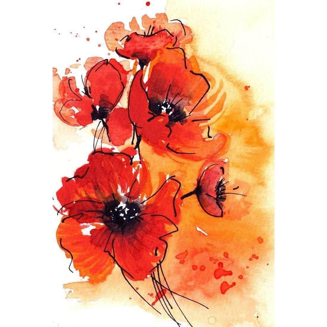 Abstract Poppies - Wall Art Designs - 1224_AR_V WAD_CP - MPY - 260 - M - S - S_45x30_NONE