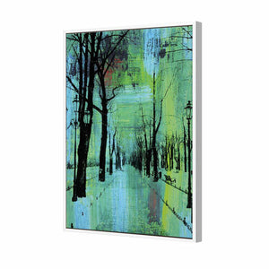 Abstract Road | Standard Canvas | Floating Frame | White