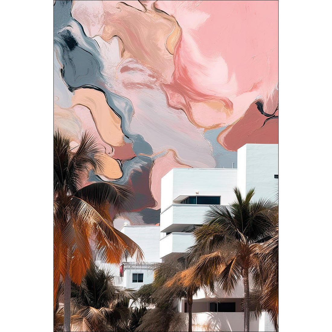 Abstract Skyline II | Classic Canvas | No Frame | Stretched Canvas