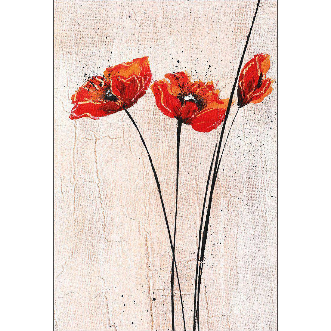 Abstract Tall Poppies Canvas Art - Wall Art Designs - 1226_AR_V WAD_CP - MPY - 260 - M - S - S_45x30_NONE