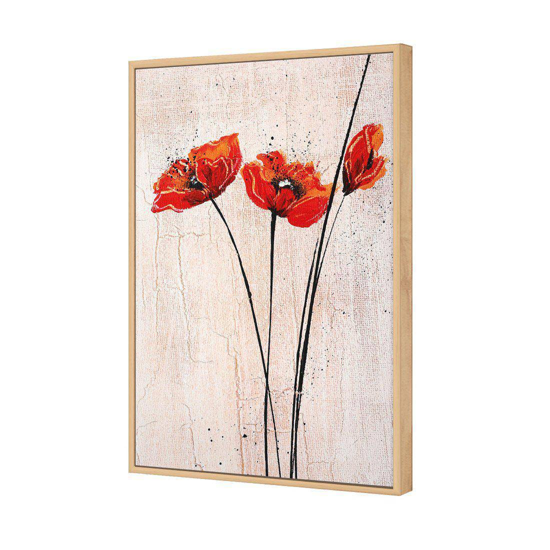 Abstract Tall Poppies Canvas Art - Wall Art Designs - 1226_AR_V WAD_CP - MPY - 260 - M - S - S_45x30_S - 1550 - OAK