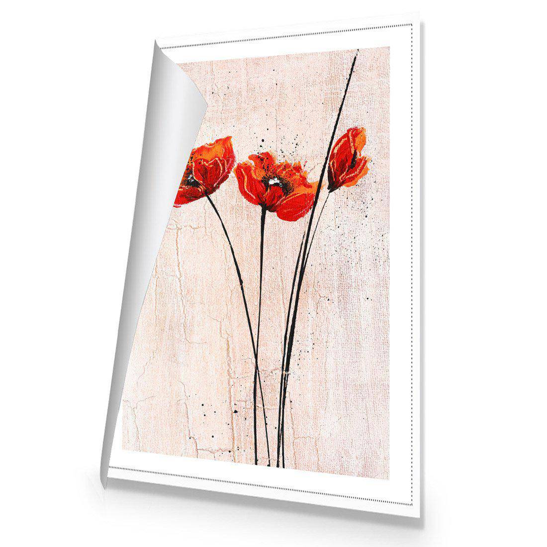 Abstract Tall Poppies | Standard Canvas | No Frame | Rolled Canvas