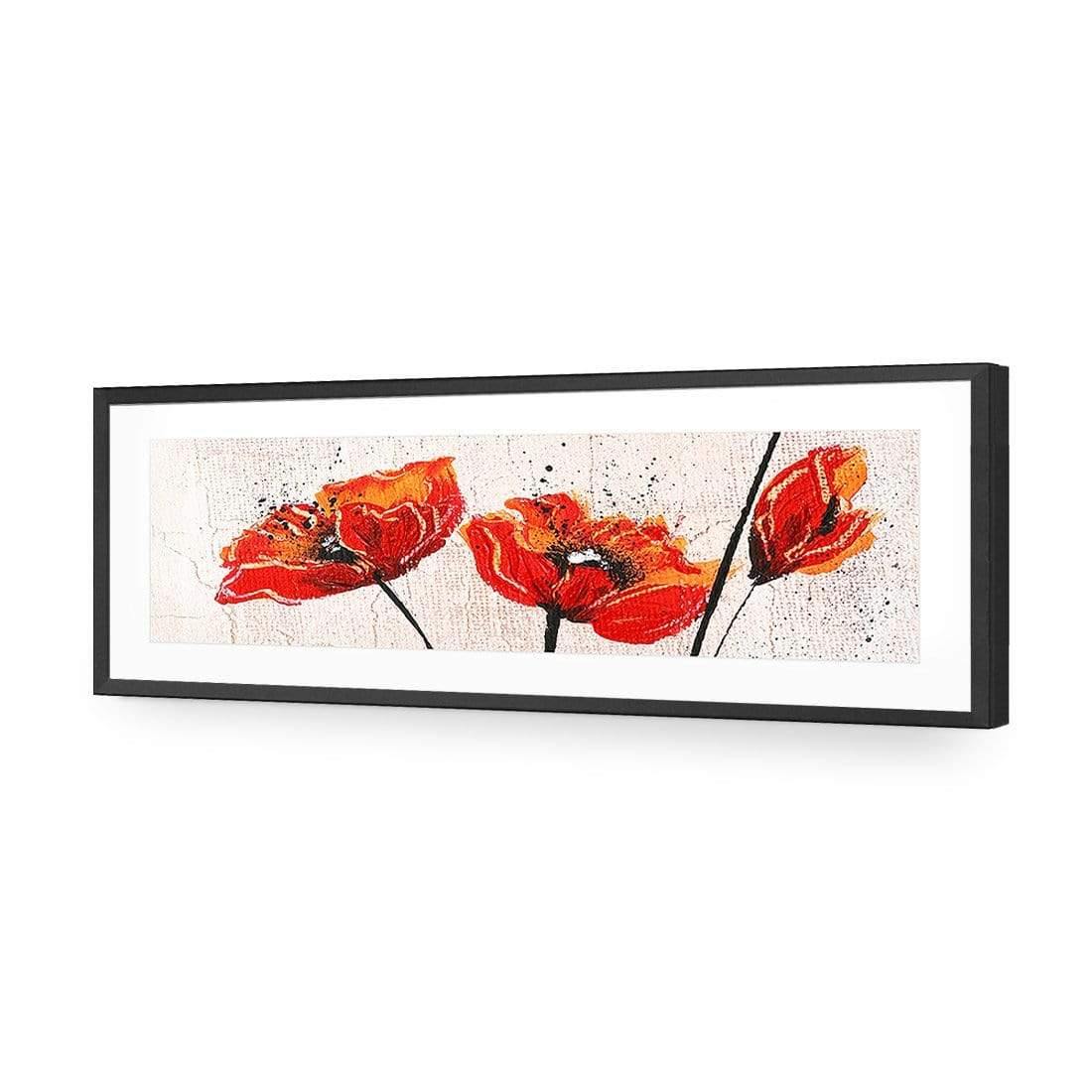 Abstract Tall Poppies (Long) - Wall Art Designs - 1226_AL_H WAD_AP - 030 - MAT_90x30_S - 2538 - BLK