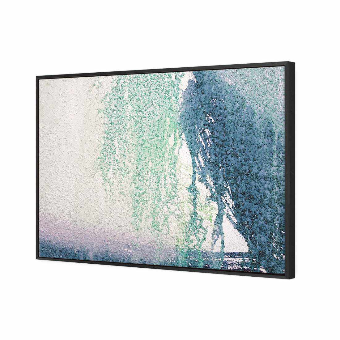 Abstract Waterfall | Standard Canvas | Floating Frame | Black