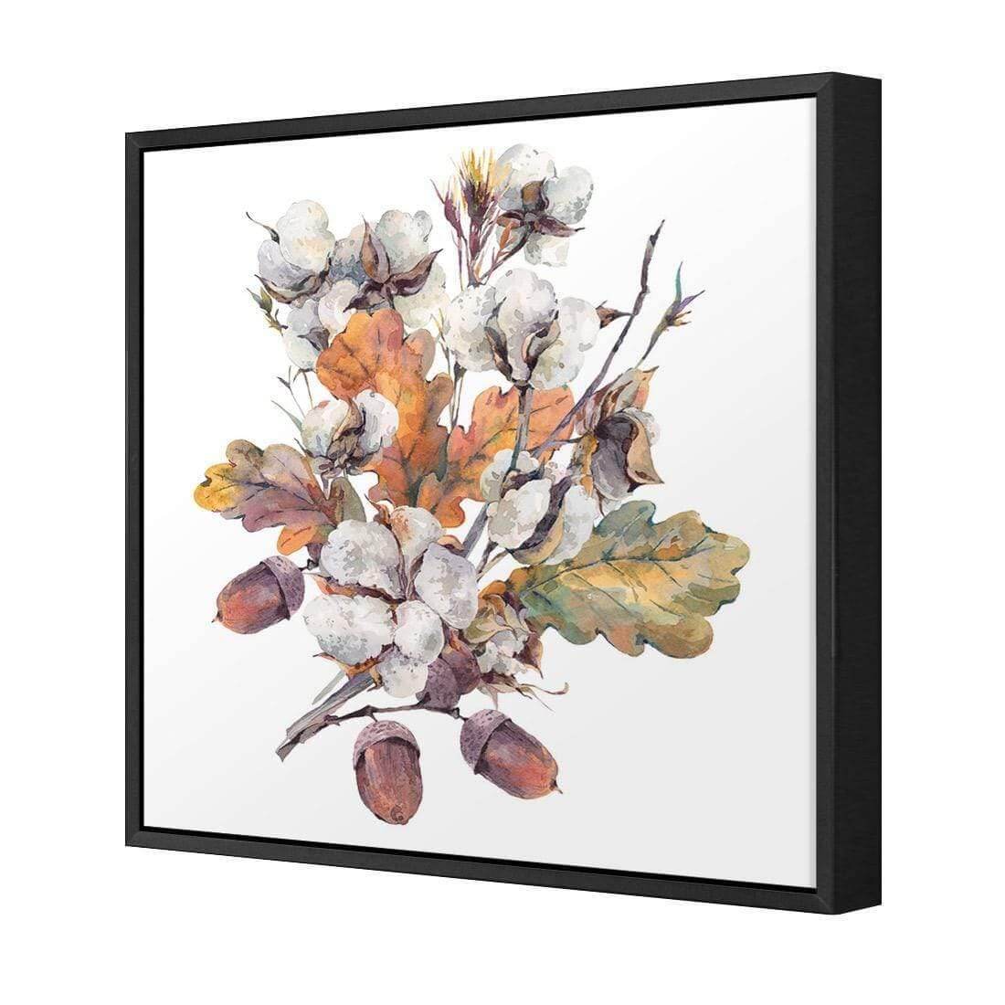 Acorn Bouquet Watercolour (Square) - Wall Art Designs - 3107_AS_Q WAD_CP - MPY - 260 - M - S - S_37x37_S - 1550 - BLK