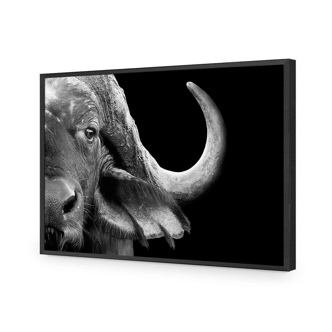 African Cape Buffalo - Wall Art Designs - 3110_AR_H WAD_AP - 030 - EDG_45x30_S - 2538 - BLK