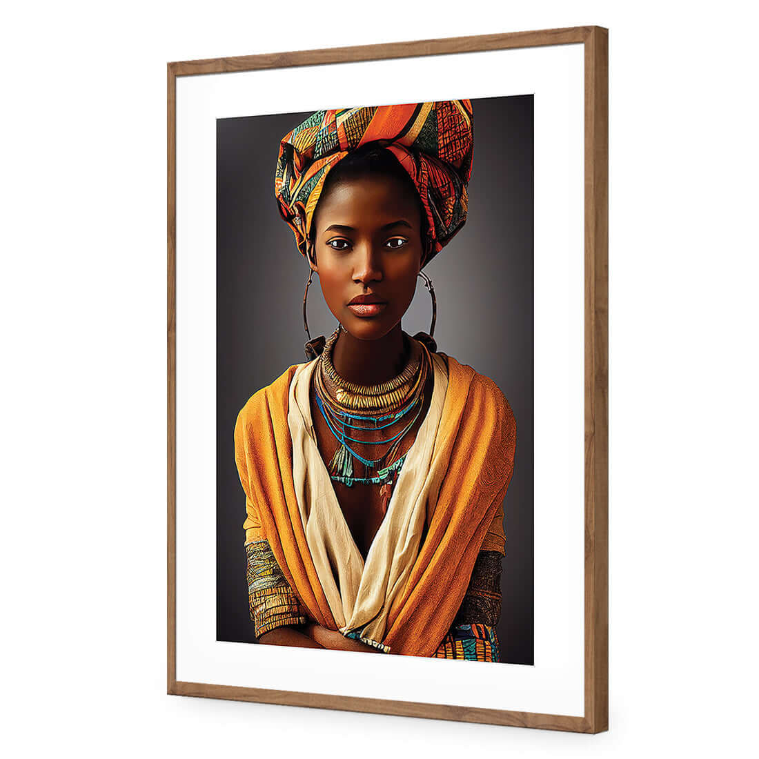 African Girl - Wall Art Designs - WH_1099_AR_V WAD_AP - 030 - MAT_45x30_S - 2538 - NAT