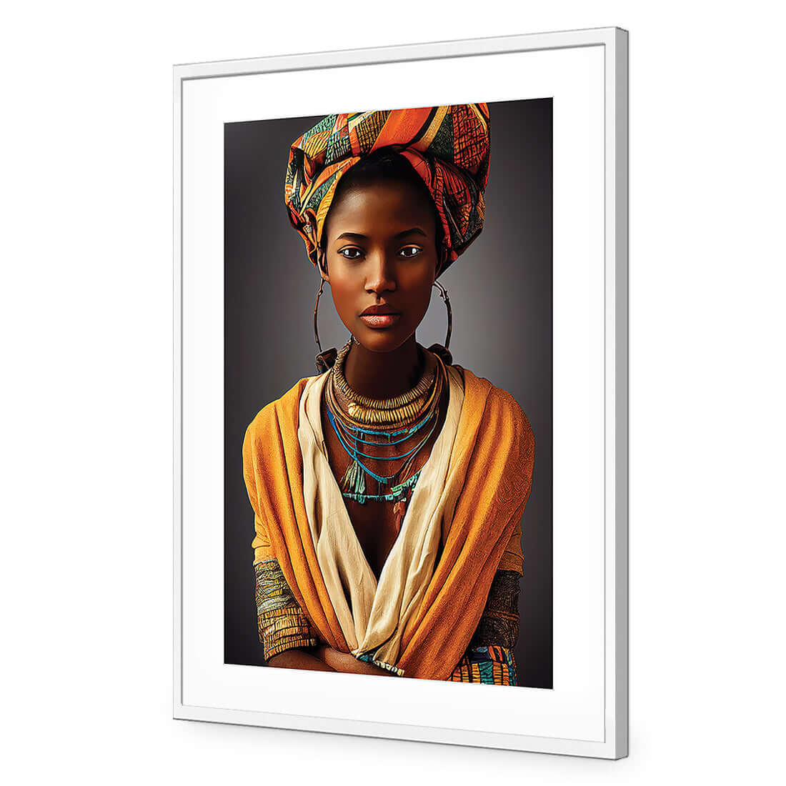 African Girl - Wall Art Designs - WH_1099_AR_V WAD_AP - 030 - MAT_45x30_S - 2538 - WHT