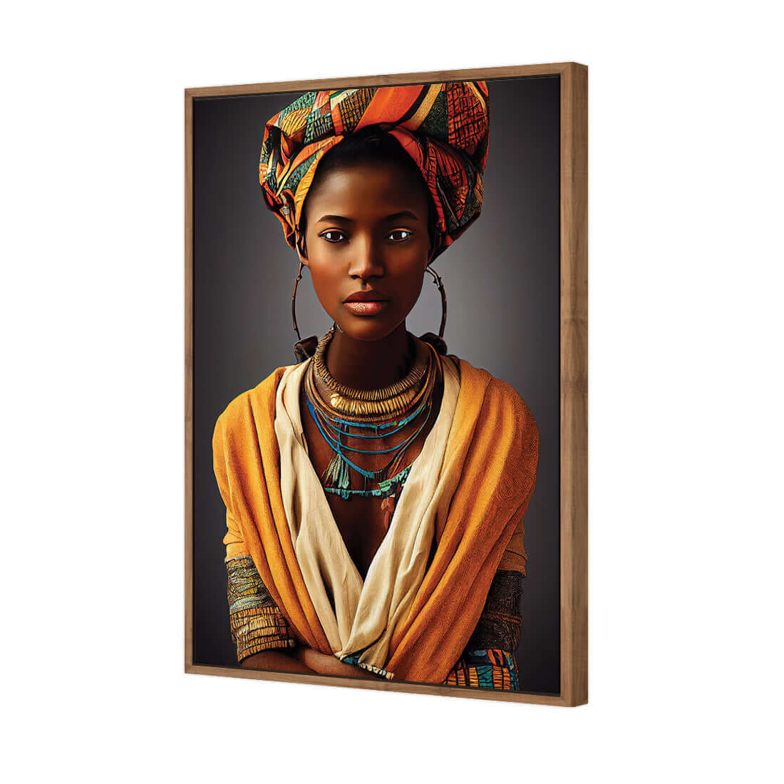 African Girl - Wall Art Designs - WH_1099_AR_V WAD_CP - MPY - 260 - M - S - S_45x30_S - 1550 - NAT