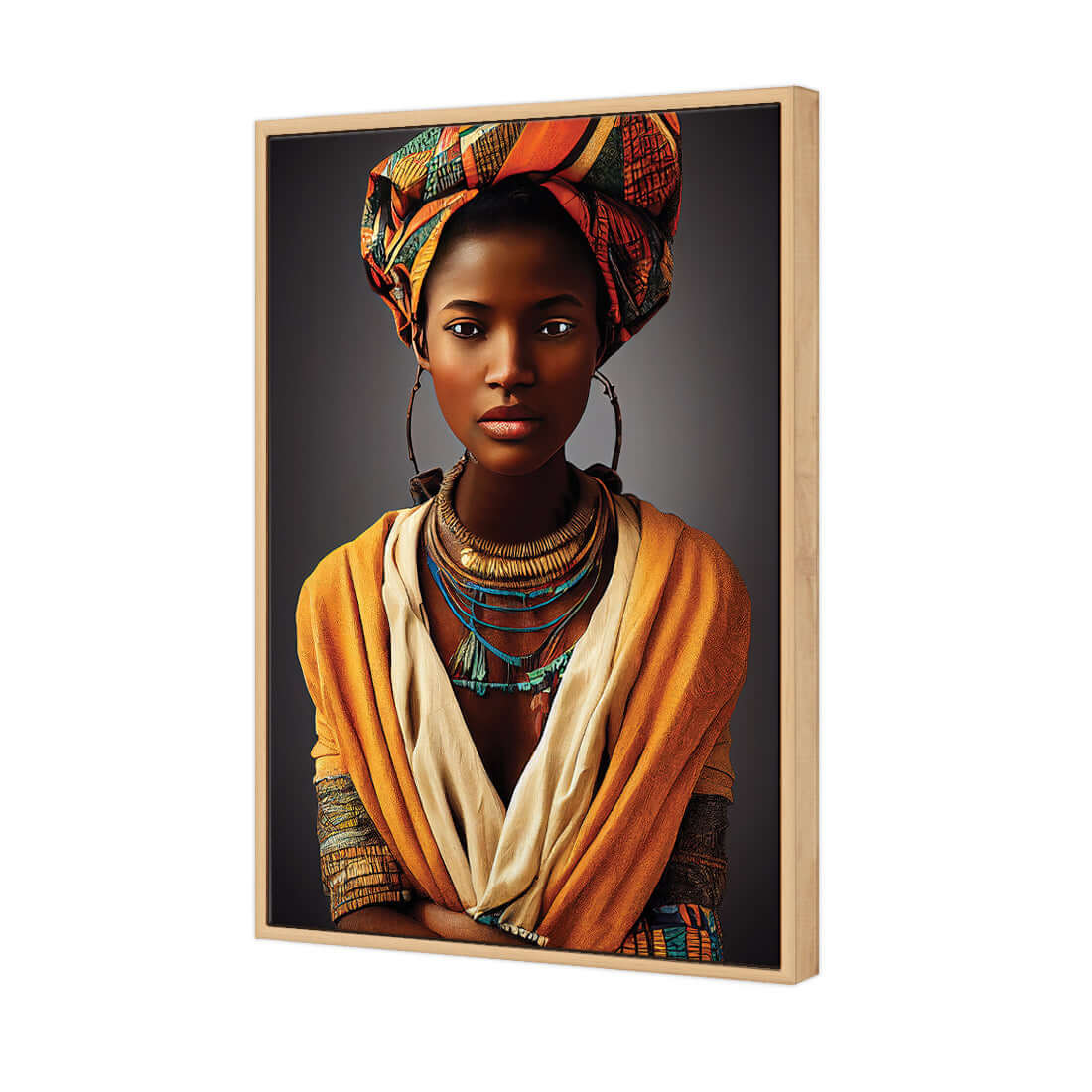 African Girl - Wall Art Designs - WH_1099_AR_V WAD_CP - MPY - 260 - M - S - S_45x30_S - 1550 - OAK