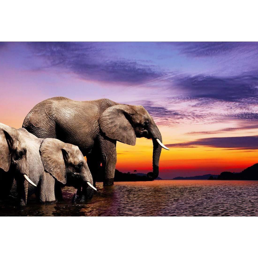 African Savannah Elephants (Rectangle) - Wall Art Designs - 490_AR_H WAD_CP - MPY - 260 - M - S - S_45x30_NONE