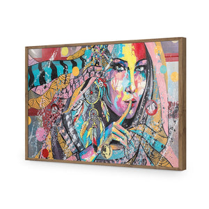 African Secret, Rectangle | Standard Acrylic | Flat Frame No Border | Natural