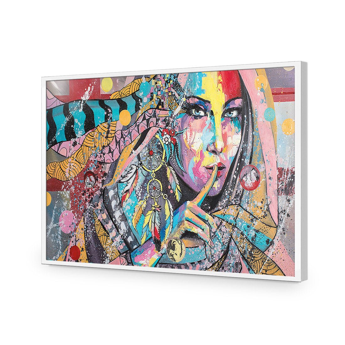 African Secret Acrylic Glass Art - Wall Art Designs - 3148_AR_H WAD_AP - 030 - EDG_45x30_S - 2538 - WHT