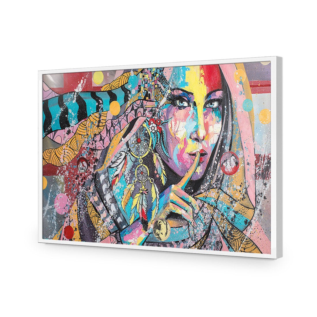 African Secret, Rectangle | Standard Acrylic | Flat Frame No Border | White