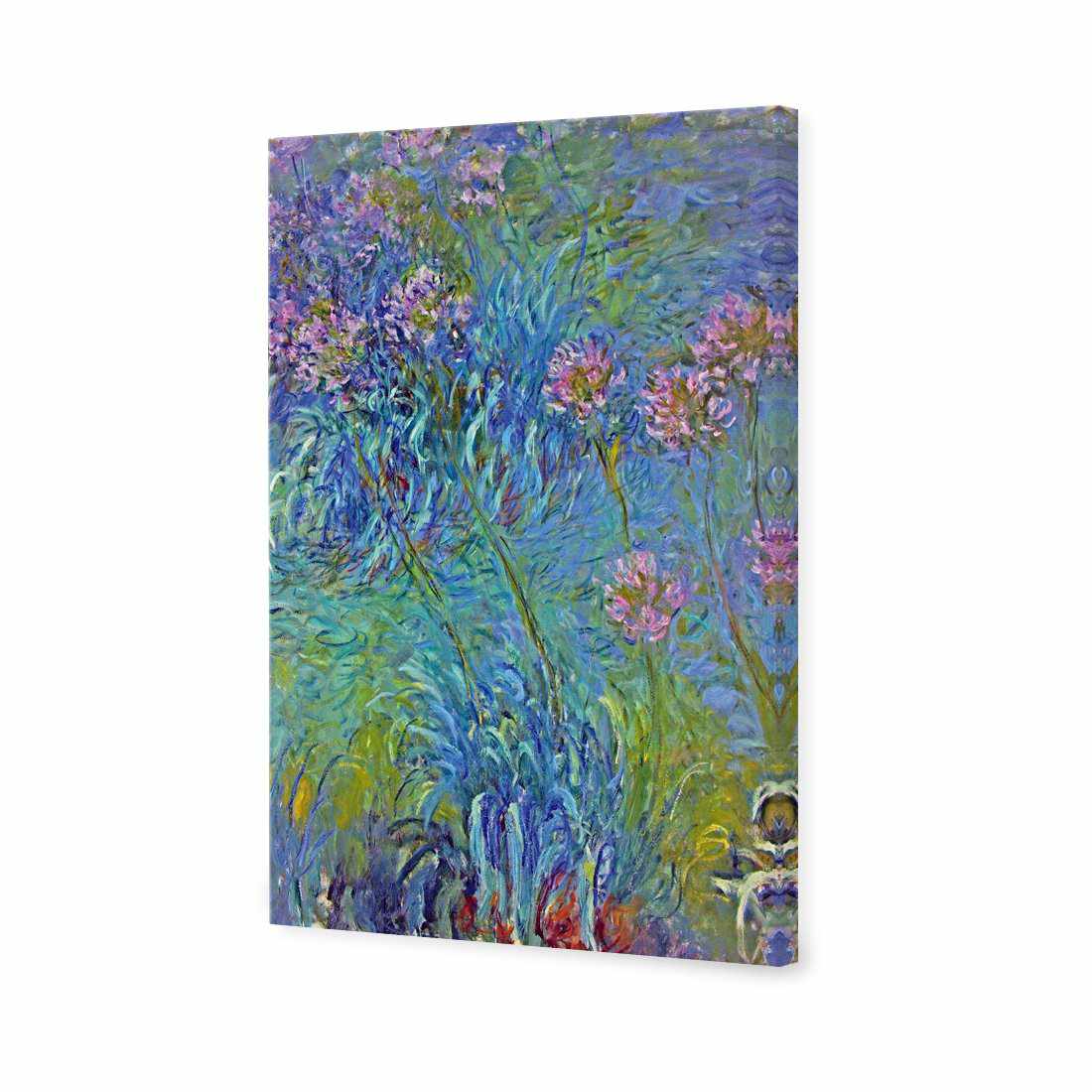 Agapanthus by Monet Canvas Art - Wall Art Designs - 1043_AR_V WAD_CP - MPY - 260 - M - S - S_45x30_NONE_ART