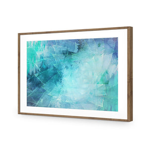 Agave Illusions | Standard Acrylic | Flat Frame With Border | Natural